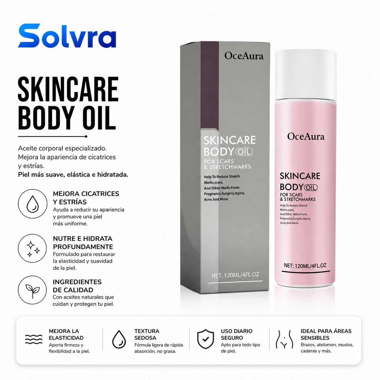 Aceite Corporal Hidratante con Colágeno – Piel Suave, Firme y Radiante