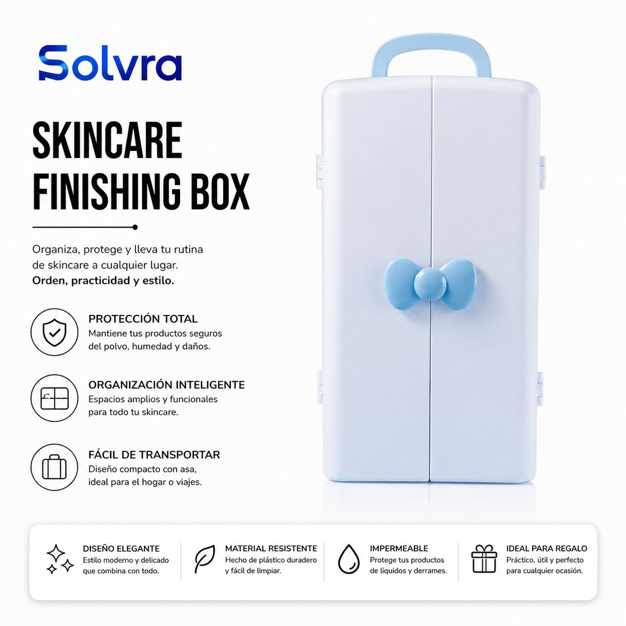 Caja Organizadora de Skincare – Elegancia y Orden para tu Rutina de Belleza