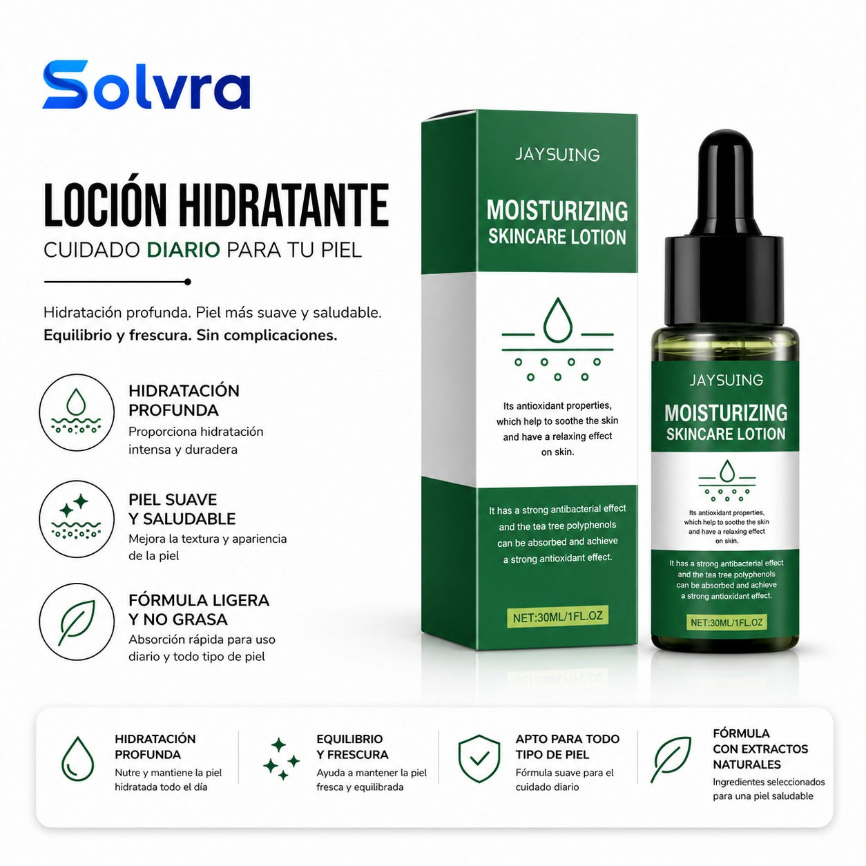 Loción Hidratante Facial – Suavidad y Frescura para Todo el Día