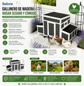 Casa para Mascotas de Madera – Gallinero Resistente y Funcional